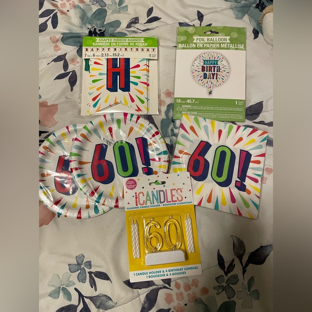 SOLD❌New Happy 60th Birthday Party Decorations